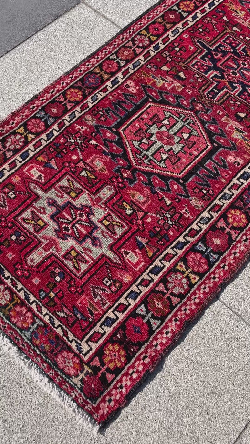 Vintage Heriz Runner 6 x 2 ft